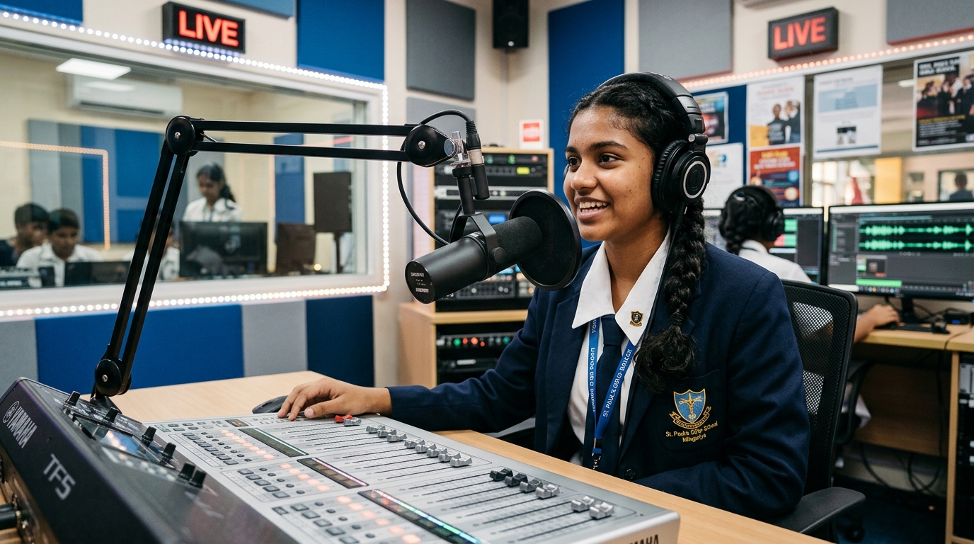 School Radio Broadcasting Studio